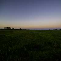 Grasslands at Dusk looking at the Horizon