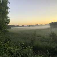 Light of Dawn on Glacial Drumlin State Trail