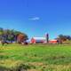 Farmhouse and landscape on the Glacial Drumlin State Trail, Wisconsin