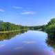 The Rock River on the Glacial Drumlin State Trail, Wisconsin