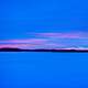 Sunset and Dusk over Frozen Rock lake, Wisconsin