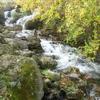 Lower part of a waterfall in Govenor Dodge State Park, Wisconsin