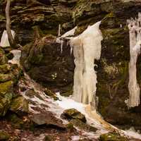 Snow and Ice on the ridges at Governor Dodge State Park, Wisconsin