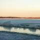 Icy lake at Governor Nelson State Park, Wisconsin