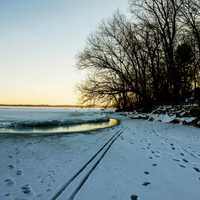 Lakeshore landscape at Governor Nelson State Park, Wisconsin