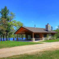 Shelter by Wood Lake at Governor Thompson State Park, Wisconsin