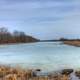 Icy Pond on the Great River Trail, Wisconsin