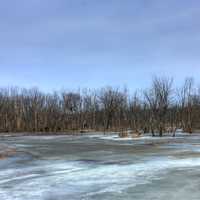 The Icy Backwaters on the Great River Trail, Wisconsin
