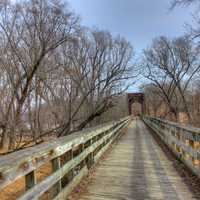 The Long Bridge on the Great River Trail, Wisconsin