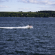 Speed Boat Across the Lake