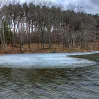 Last bit of Ice at Hartman Creek State Park, Wisconsin