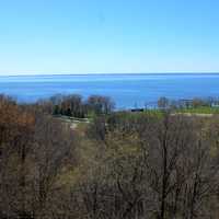 Overlooking Winnebago at High Cliff State Park, Wisconsin