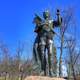 Statue of Red Bird at High Cliff State Park, Wisconsin