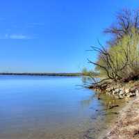 Shoreline of Winnebago at High Cliff State Park, Wisconsin