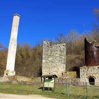 Old stone kiln at High Cliff State Park, Wisconsin