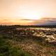 Sunset landscape colors over the Marsh