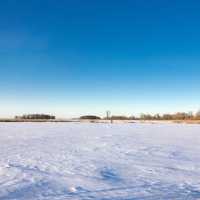 The snowy landscape at Horicon National Wildlife Reserve, Wisconsin
