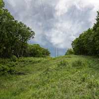 Stormclouds forming on the trail