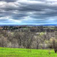 Clouds over the forest on the Ice Age Trail, Wisconsin