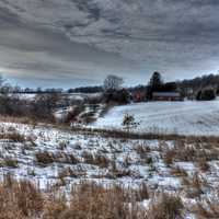 Landscape on the trail on the Ice Age Trail, Wisconsin