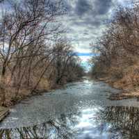 Looking down the Canal on the Ice Age Trail, Wisconsin