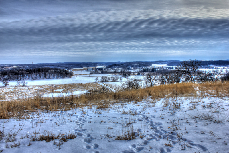 Snowy overlook on the Ice Age Trail, Wisconsin image - Free stock photo ...