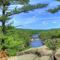 Looking from the bluff at Interstate Park, Wisconsin