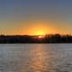 Sunset over the lake at Kettle Moraine North, Wisconsin