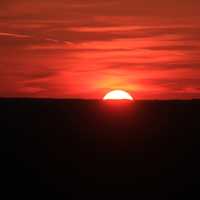 Big Red Sunset at Kettle Moraine South, Wisconsin