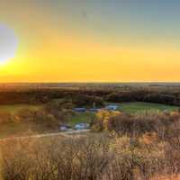 Bursting Sunlight at Kettle Moraine South, Wisconsin