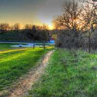 Hiking path up to the bluff at Kettle Moraine South, Wisconsin