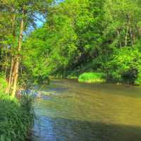 Kinnickinnic River at Kinnickinnic State Park, Wisconsin