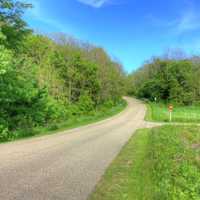 Park Road at Kinnickinnic State Park, Wisconsin