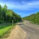 Road by the bridge at Kinnickinnic State Park, Wisconsin