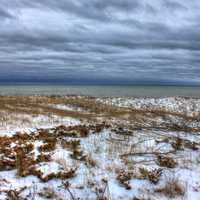 Overcast skies at Kohler-Andrae State Park, Wisconsin