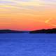 Dusk in the sky at Lake Geneva, Wisconsin