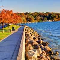 Shoreline at Lake Geneva, Wisconsin