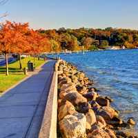 Shoreline at Lake Geneva, Wisconsin
