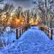 Across the bridge at Lake Kegonsa State Park, Wisconsin