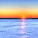 Colorful Sunset at Lake Kegonsa State Park, Wisconsin