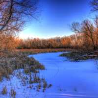 Curving Stream at Lake Kegonsa State Park, Wisconsin