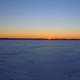 Sunset on the horizon at Lake Kegonsa State Park, Wisconsin