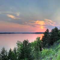 Fading Sun over Wissota at Lake Kegonsa State Park, Wisconsin