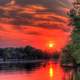 Sunset over Wissota at Lake Kegonsa State Park, Wisconsin