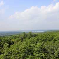 Landscape and lake at Lapham Peak State Park, Wisconsin