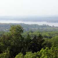 Landscape with Lake at Lapham Peak State Park, Wisconsin