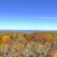 Overview from the tower at Lapham Peak State Park, Wisconsin