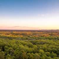 Dusk over the Forest at Levis Mound