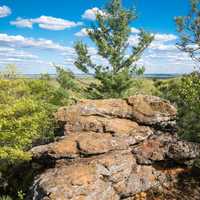 Landscape and scenery at Porky Point at Levis Mound, Wisconsin