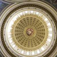 Art, Patterns, and Windows of the Capital Dome in Madison, Wisconsin